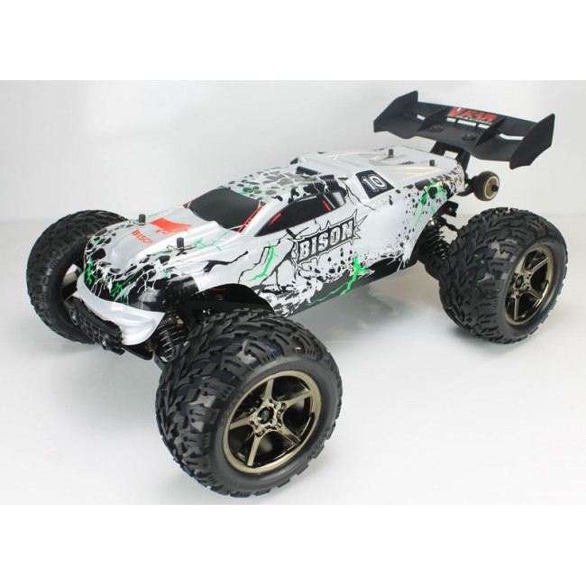 Coche RC Bison VKAR Monster Truck 4WD 1/8 Brushless 11.1v Lipo  Plateado (Versión 2021)