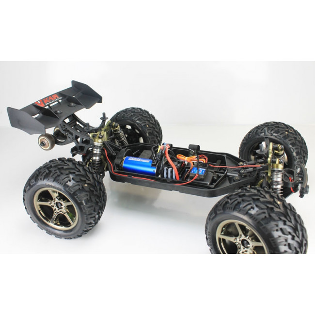 Coche RC Bison VKAR Monster Truck 4WD 1/8 Brushless 11.1v Lipo  Plateado (Versión 2021)