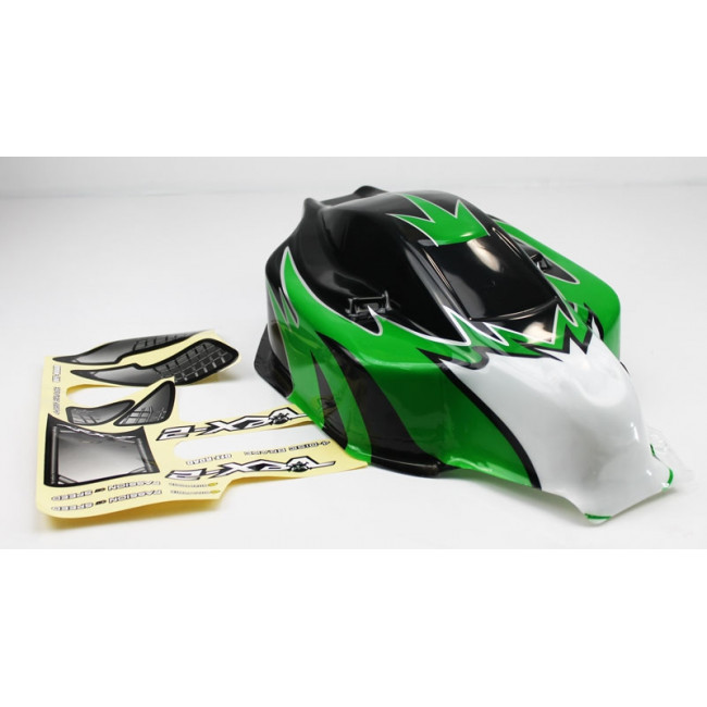 CARROCERÍA BUGGY 1/8 PINTADA VERDE-NEGRA