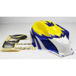 CARROCERÍA BUGGY 1/8 PINTADA AZUL-BLANCA-AMARILLA