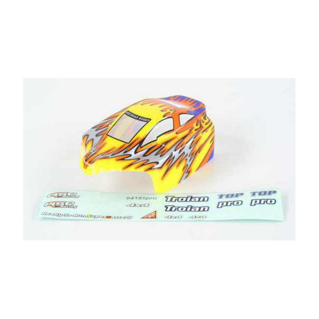 Carrocería HSP Troian RC 1/16 Plata-Verde