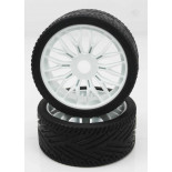 Ruedas Rally Game 1/8 Universales Blancas