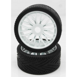 Ruedas Rally Game 1/8 Universales Blancas