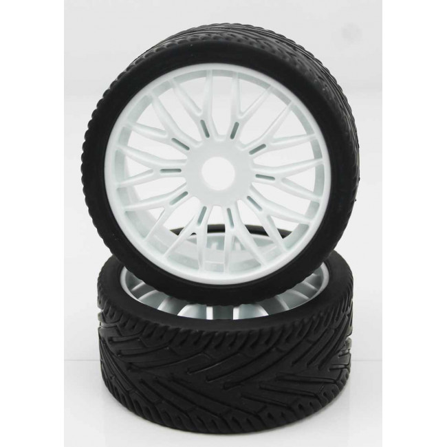 Ruedas Rally Game 1/8 Universales Blancas