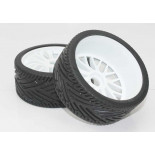 Ruedas Rally Game 1/8 Universales Blancas