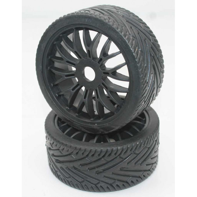 Ruedas Rally Game 1/8 Universales Negras