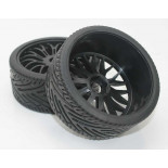 Ruedas Rally Game 1/8 Universales Negras