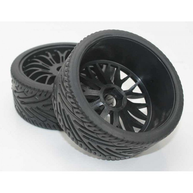 Ruedas Rally Game 1/8 Universales Negras