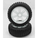 Ruedas Todo Terreno 1/8 Universales Blancas