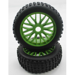 Ruedas Todo Terreno 1/8 Universales Blancas