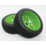 Ruedas Todo Terreno 1/8 Universales Verdes