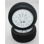 Ruedas Todo Terreno 1/8 Universales Blancas