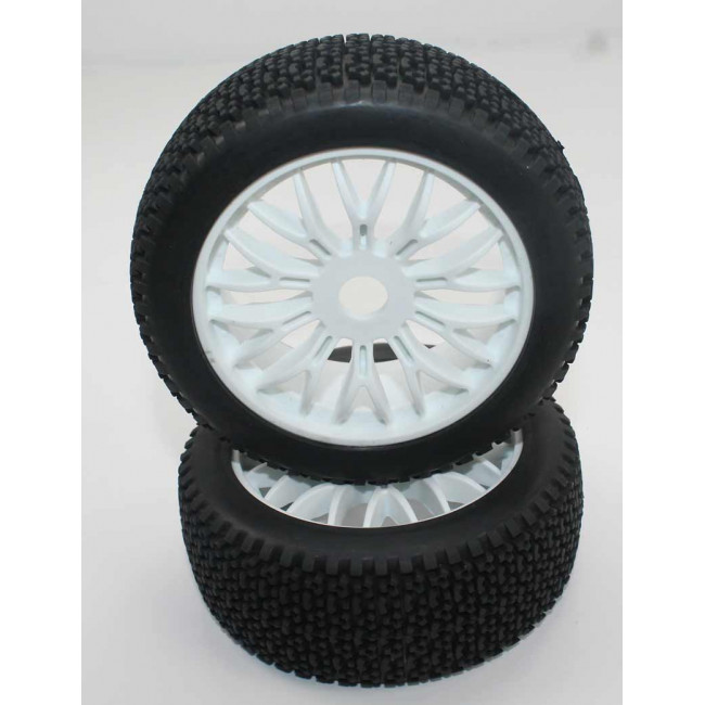 Ruedas Todo Terreno 1/8 Universales Blancas