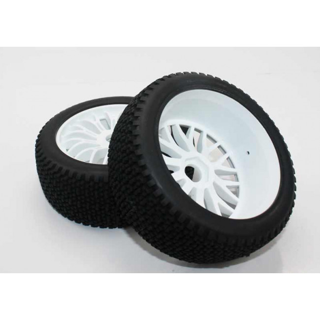 Ruedas Todo Terreno 1/8 Universales Blancas