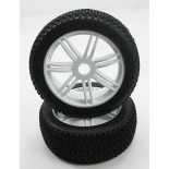 Ruedas Todo Terreno 1/8 Universales Blancas