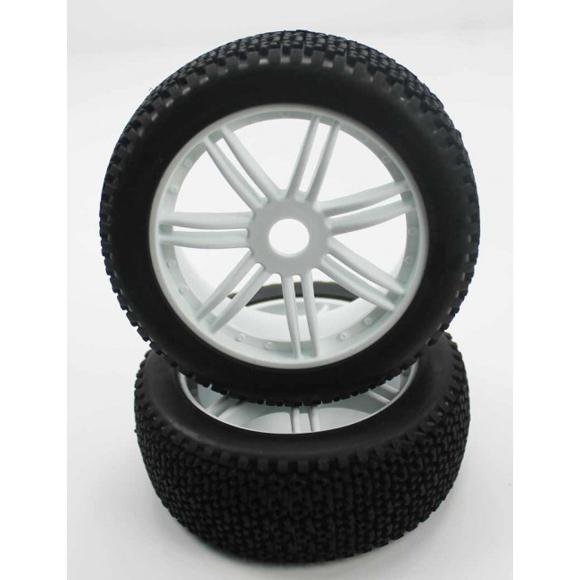 Ruedas Todo Terreno 1/8 Universales Blancas