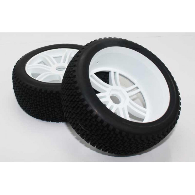 Ruedas Todo Terreno 1/8 Universales Blancas
