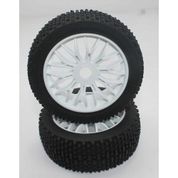 Ruedas Todo Terreno 1/8 Universales Blancas