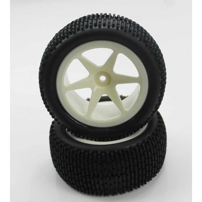 Ruedas Todo Terreno 1/10 Traseras Universales Blancas