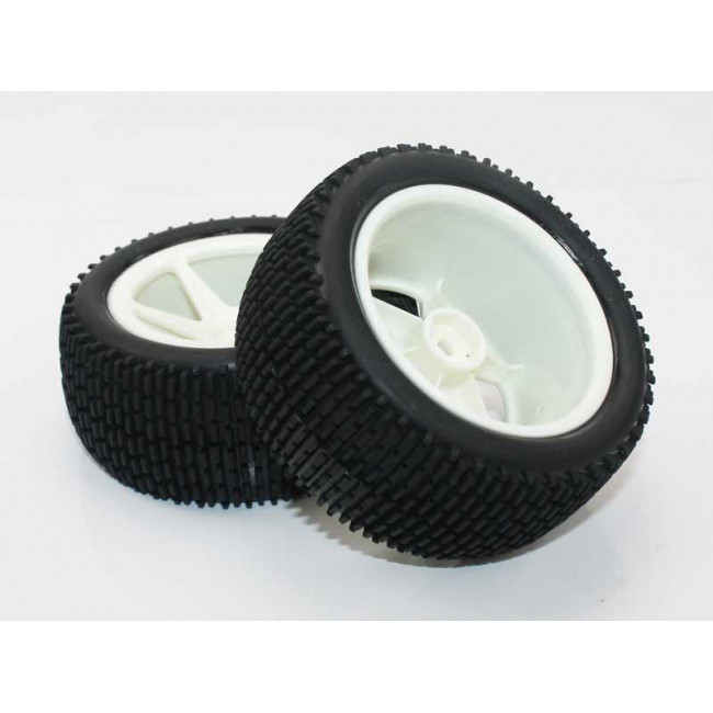 Ruedas Todo Terreno 1/10 Traseras Universales Blancas
