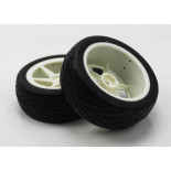 Ruedas Rally 1/10 Delanteras Universales Blancas