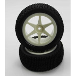 Ruedas Todo Terreno 1/10 Traseras Universales Blancas