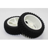 Ruedas Todo Terreno 1/10 Delanteras Universales Blancas