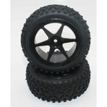 Ruedas Todo Terreno 1/10 Delanteras Universales Blancas