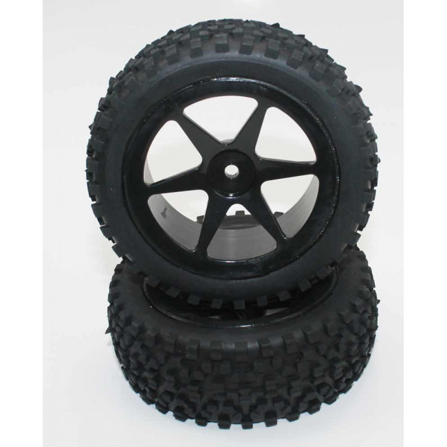 Ruedas Todo Terreno 1/10 Delanteras Universales Blancas