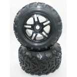 Ruedas Todo Terreno 1/8 Universales Verdes