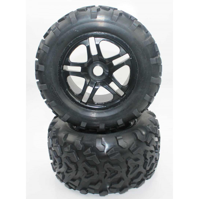 Ruedas Todo Terreno 1/8 Universales Verdes