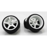 Ruedas Coches RC Touring  1/10 Universales 4 pzs Blancas