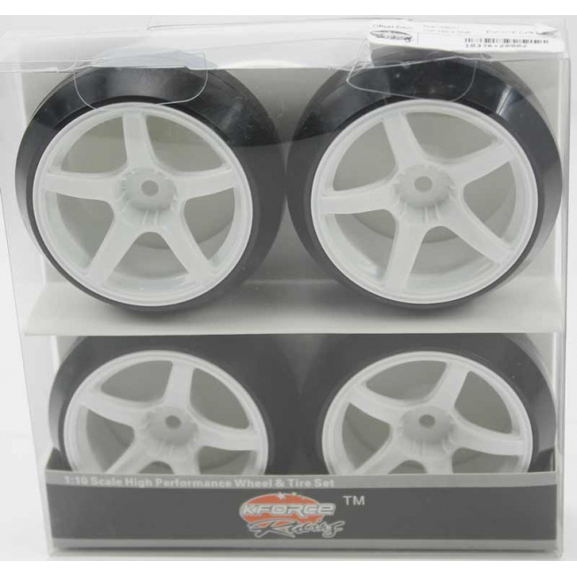 Ruedas Coches RC Drift  1/10 Universales 4 pzs Blancas