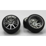 Ruedas Coches RC Drift  1/10 Universales 4 pzs plateadas