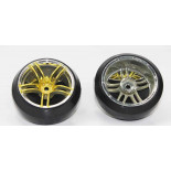 Ruedas Coches RC Drift  1/10 Universales 4 pzs Doradas
