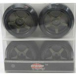 Ruedas Coches RC Drift  1/10 Universales 4 pzs Verde Metalizado oscuro