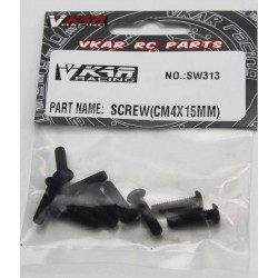 TORNILLOS CABEZA REDONDA ROSCA METRICA 4X15