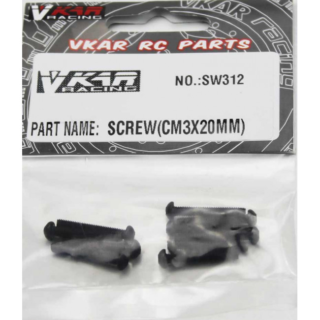 TORNILLOS CABEZA REDONDA ROSCA METRICA 3X20