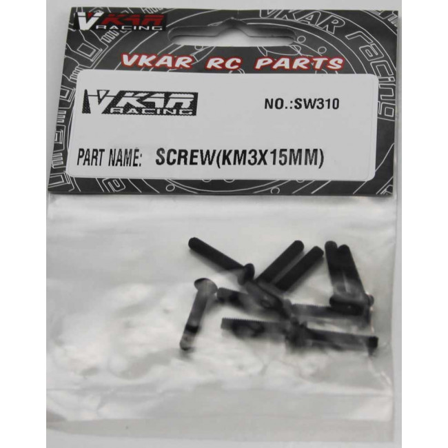 TORNILLOS CABEZA REDONDA ROSCA METRICA 3X15