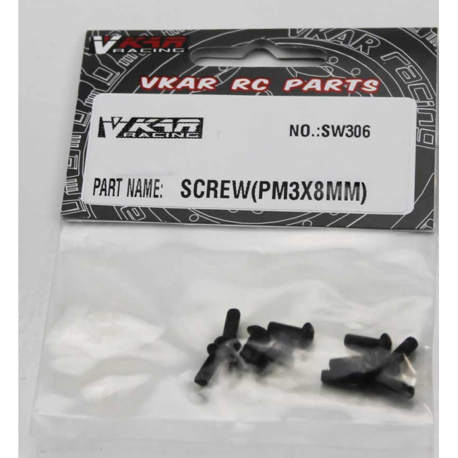 TORNILLOS CABEZA REDONDA ROSCA METRICA 3X8