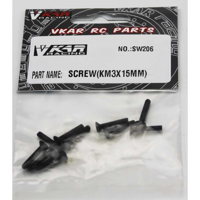 TORNILLOS CABEZA AVELLANADA ROSCA CHAPA 3X15MM