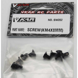 TORNILLOS AVELLANADOS ROSCA CHAPA 4X8MM