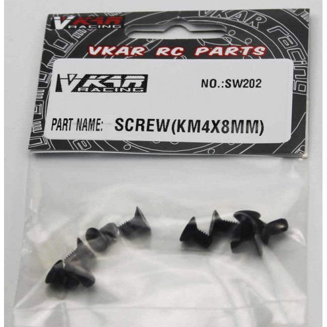 TORNILLOS AVELLANADOS ROSCA CHAPA 4X8MM