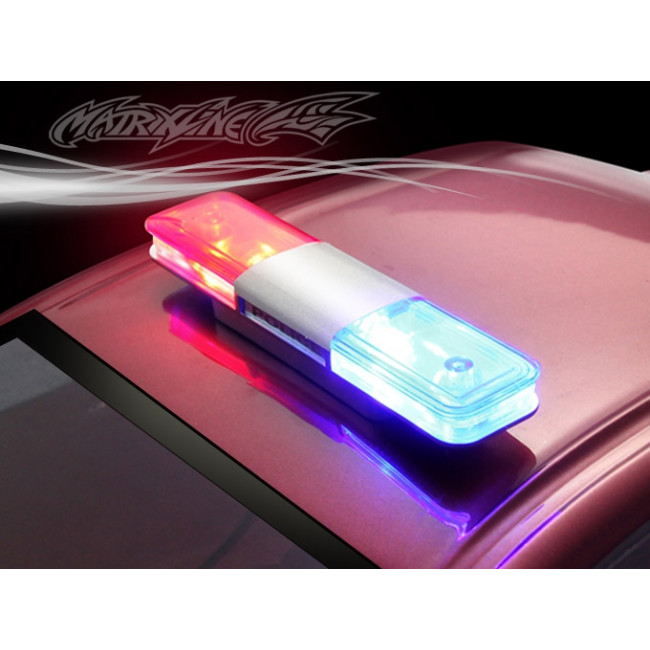 Set Luces Policia 2 Leds con Controladora