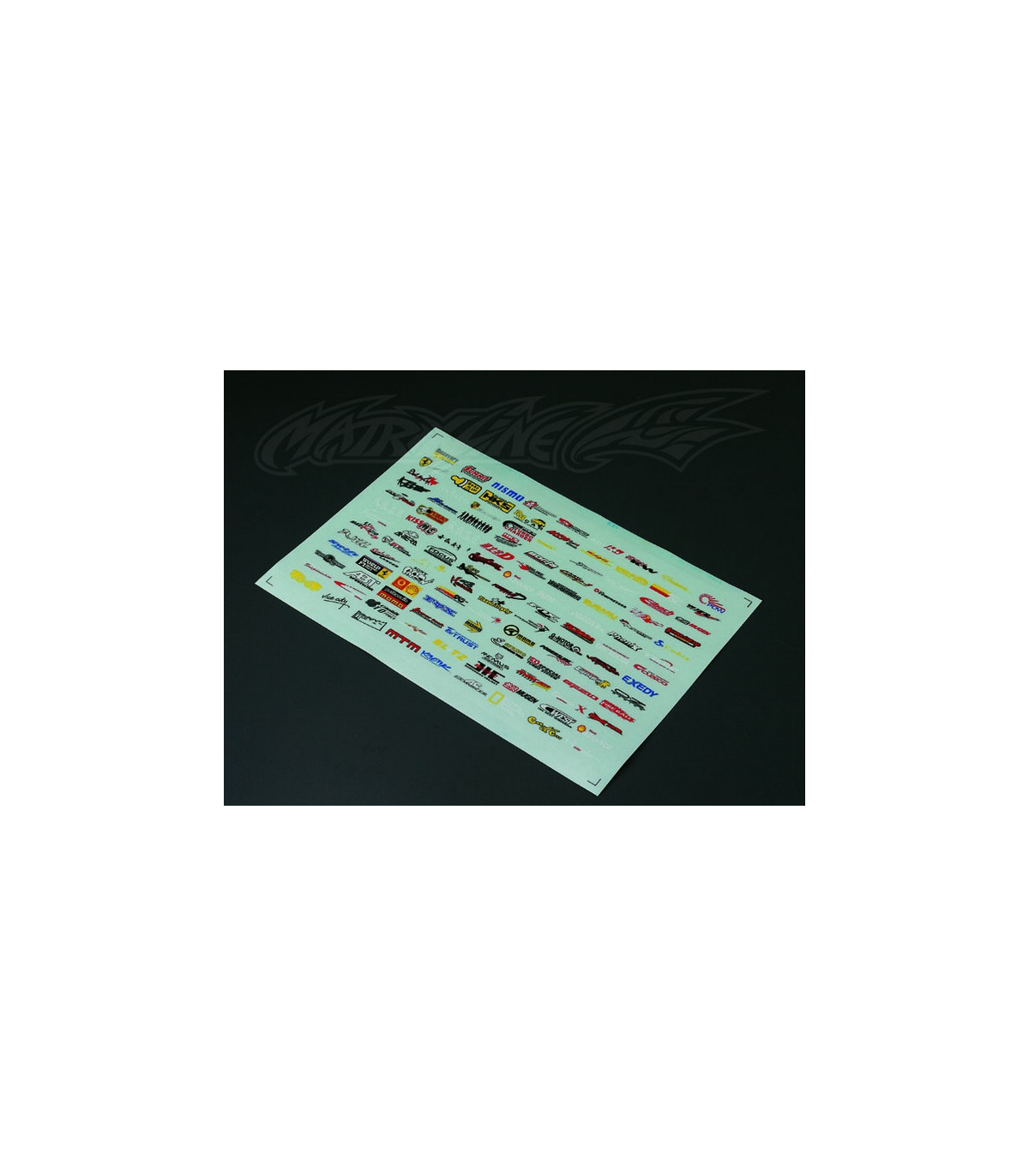 Hoja Adhesivos Logos Diseño de Coches RC