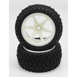 Ruedas Todo Terreno 1/10 Traseras Universales Blancas