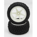 Ruedas Todo Terreno 1/10 Traseras Universales Blancas