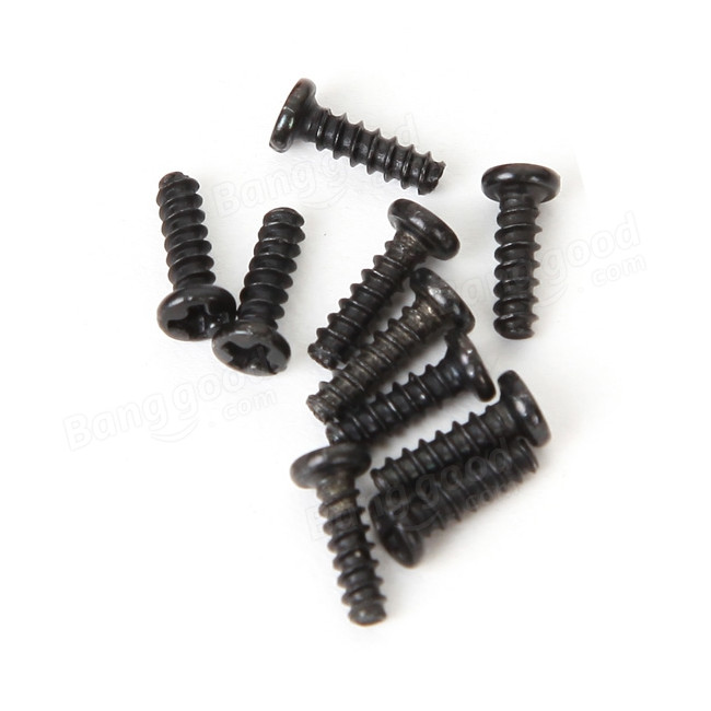 Tornillos 2.5 x 8mm rosca chapa y cabeza redonda