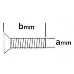 Tornillos R Métrica Cab Cónica 3x10
