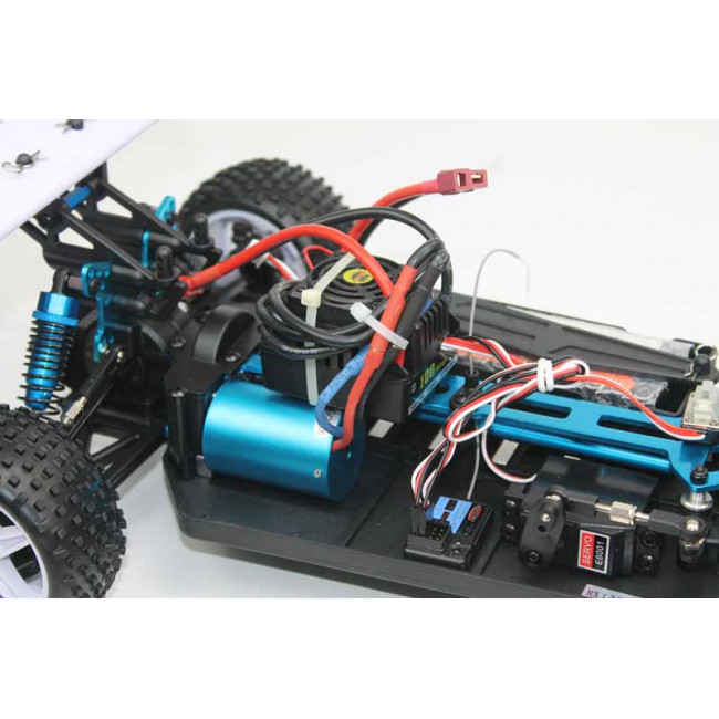 Coche RC XSTR Pro HSP 1/10 Brushless Lipo 2,4Ghz 4WD Rojo-Plata